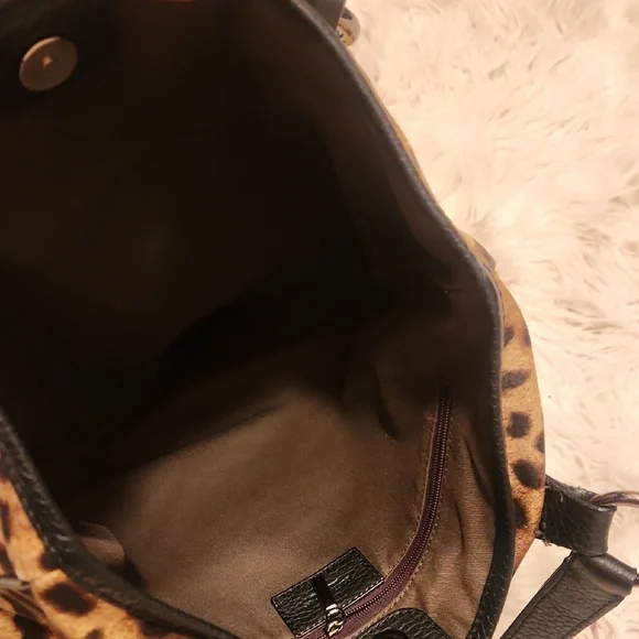 Dolce & Gabbana Black and Brown Leopard Print Tote - Picture 4 of 9